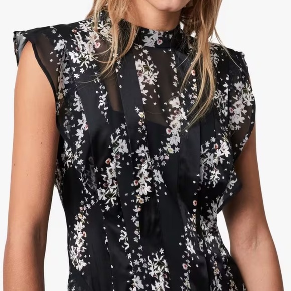 AllSaints Fleur Cultivar Dress US2 - Picture 3 of 7